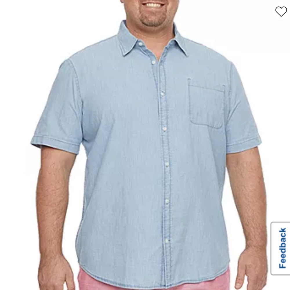 The foundry denim button down shirt